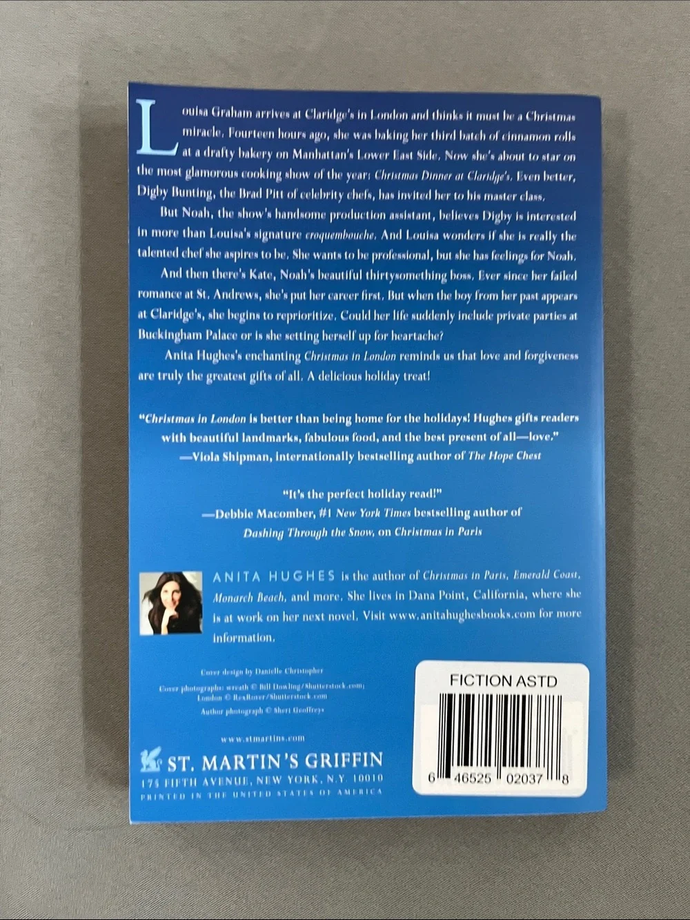 Christmas in London Hardcover Journal - Blue Cover